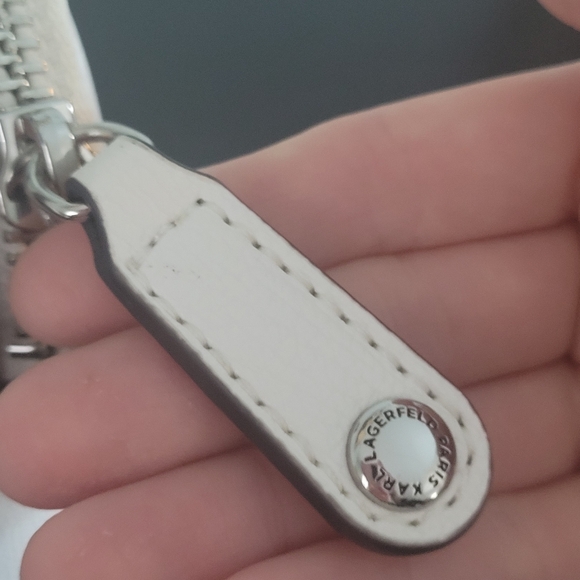 KARL LAGERFELD PARIS MAYBELLE CROSSBODY SHOULDER BAG WHITE π₯π₯π₯ - Picture 15 of 15